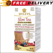 Hyleys Slim Tea 5 Flavors Weight Loss Herbal Supplement Cleanse & Detox - 25 Bag