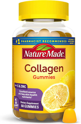 Collagen Gummies with Vitamin C, Zinc & Biotin   Skin Support, 60 Gummies, 60-Da