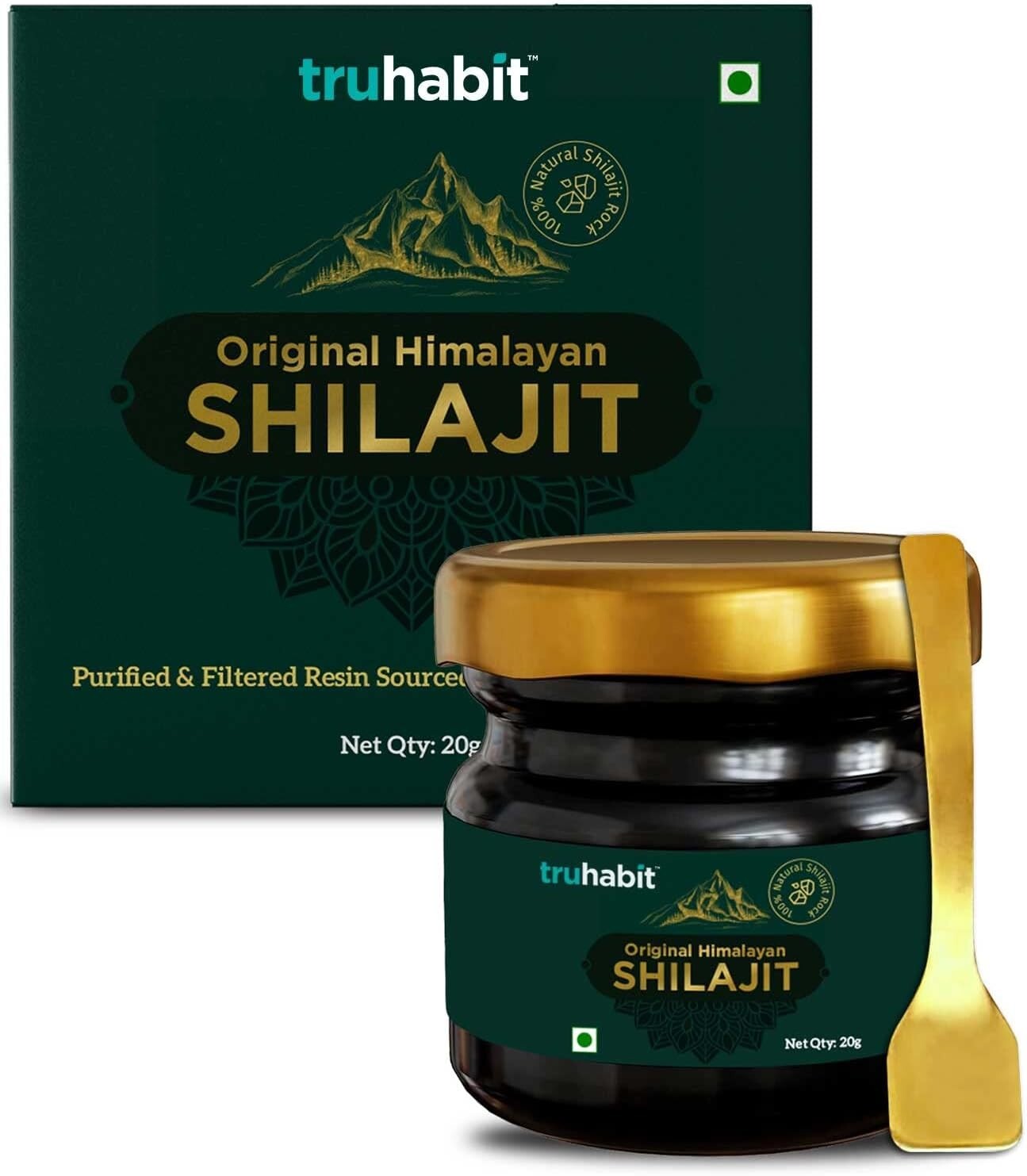 Organic Himalayan Shilajit with Fulvic Acid - 20g Pure Resin Supplement