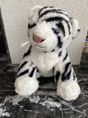 2016 White Bengal Tiger Build a Bear Workshop Plush Very Soft B.A.B.  Sitting