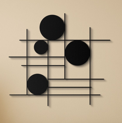 Modern Minimalist Metal Wall Sculpture