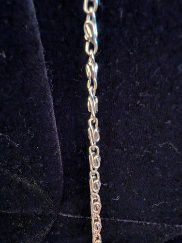 Vintage Handmade Purse Evening Bag Silver Bling Bead Small Handbag See Pix - Picture 6 of 17