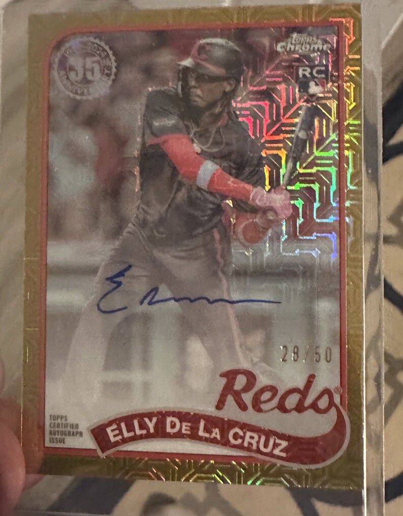 2024 Topps Series 2 Silver Pack Elly De La Cruz Gold Mojo RC Auto 28/50 SSP