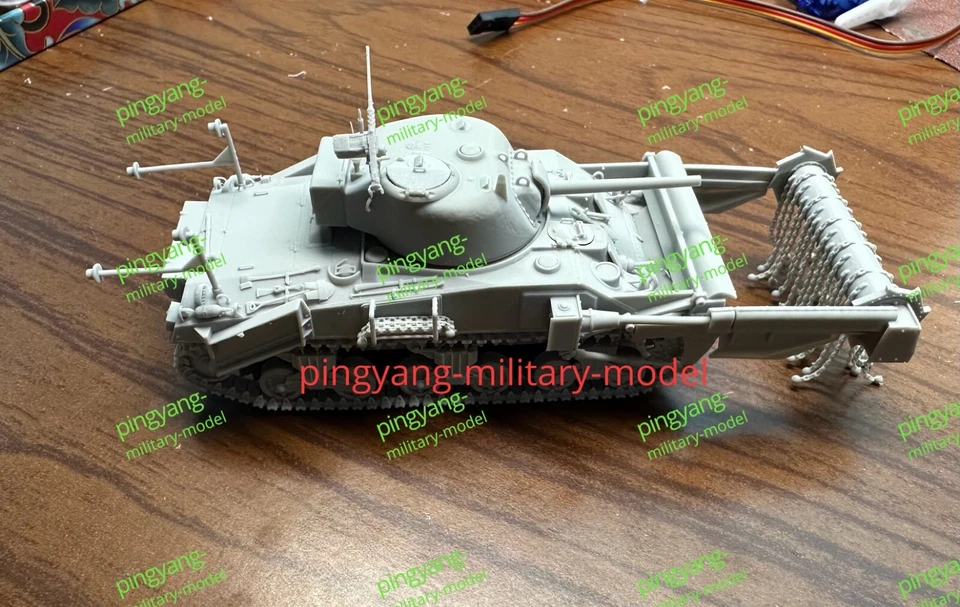 1/72 3d printed tank UK Sherman MK.V crab - Image 4 of 4