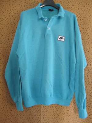 Sweat Nike Sportswear Bleu Cyan Oregon USA vintage Shirt tracksuit - M - Photo 1/4