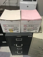 2 Printworks Computer Paper, 3 Part, 9-1/2"x11", 1000CT, Carbonless 090146022332