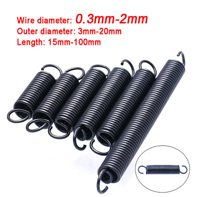 20 Stück Zugfedern Mit Haken - Klavierdraht Federn 0,45x5x30mm