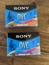 Lot of 2 - Sony DVC Premium Color Digital Video Cassette 60 Min DVM60R