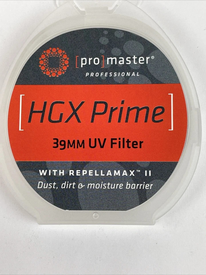 Promaster #6662 HGX Prime UV Filter 39mm w/Repellamax New In Box - Image 2 of 4