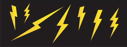 Lightning Bolt Stencil Variety Strike Custom Nature Signs Shoes Thunderstorm Art - Picture 3 of 8