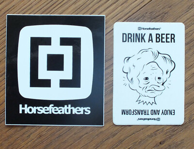 2 X Sticker Aufkleber Horsefeathers Snowboard Freeride Ski Outdoor 