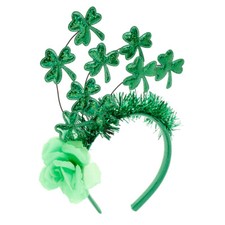 1PC St Patricks Day Headband Shamrock Headband Decorative Hair Clasp for Girls
