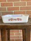 Fire King Anchor Hocking Primrose Vintage Milk Glass 8" Square Casserole