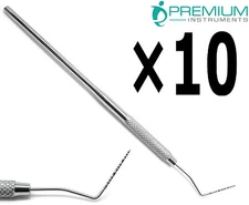 10× Dental Probe UNC 15 Color Coded Periodontal Diagnostic UPGRADED Instruments