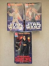 3x Star Wars Han Solo Luke Skywalker Emperor Collectors Edition Model Kits AMT