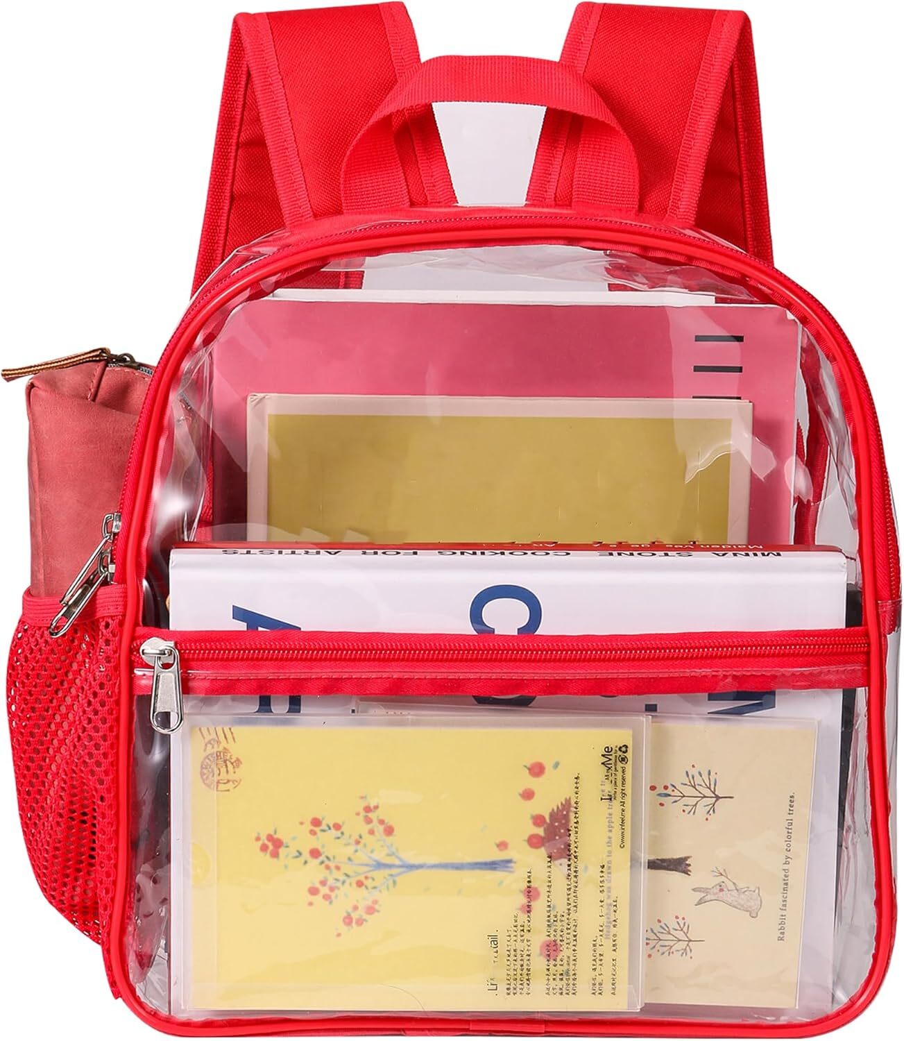 Clear Backpack - Stadium Approved Transparent Design Waterproof Bag 12&times;6&times;12 inch