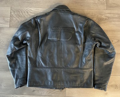 Harley Davidson RN 103819 CA 03402 Original Black Leather Jacket 