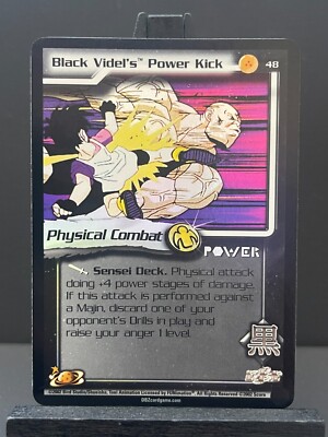 Dragon Ball Z CCG Black Videl's Power Kick 48 World Games Saga Unlimited Foil!