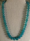 amazonite bead necklace 20 In. In Rhodium Over Sterling Silver — photo 1