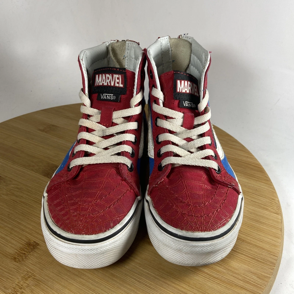 Vans Marvel Spiderman Kids Sz 13 US Skateboard Skate Shoes Old