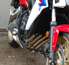 HONDA ?B 650F 2014 ENGINE RADIATOR GUARD CRASH BARS BLACK MOTORCYCLE ACCESORIES