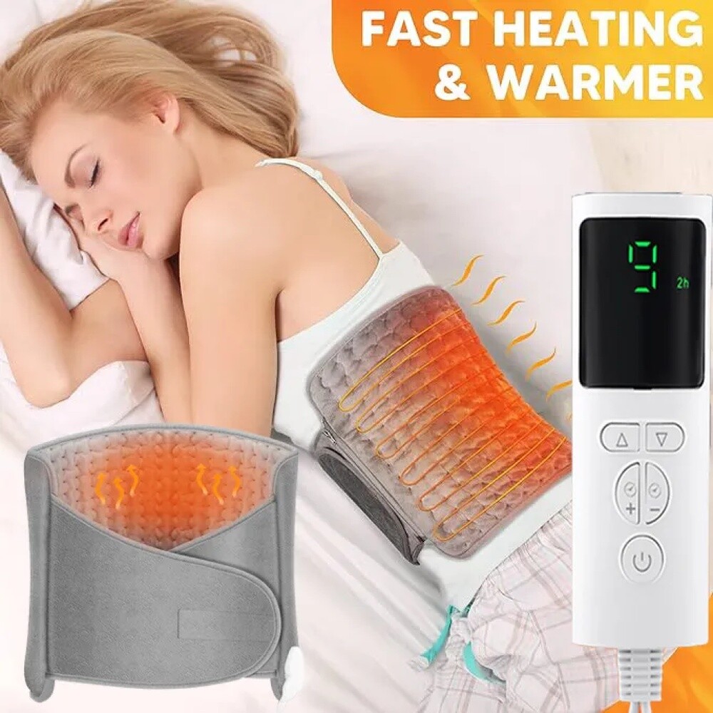 9 Modes Electric Heat Pad Adjustable Heating Belt Warmer Waist Back Pain Relief