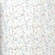 Sewing Fabric | Henry Glass Handmade With Love Needle Thread Toss White YARD