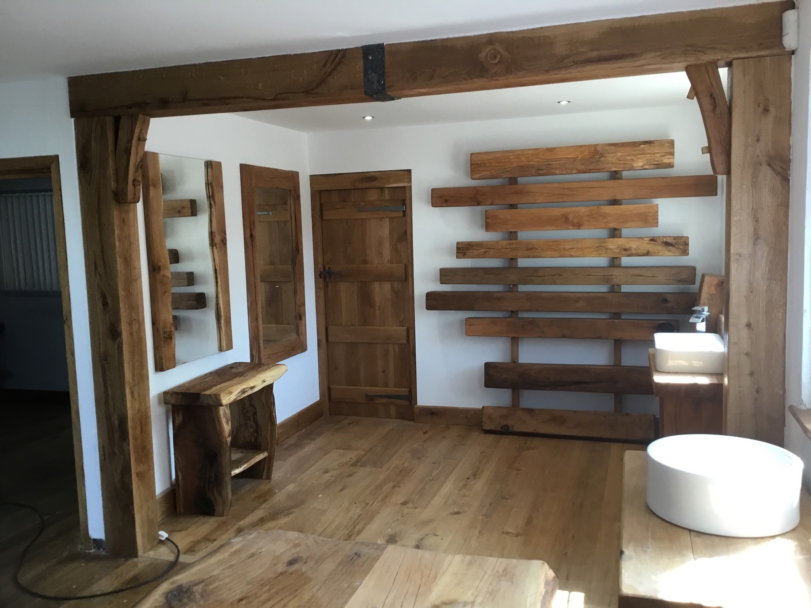 SOLID OAK BEAM BOX/ RSJ COVER/CLADDING/FALSE BEAM | eBay UK