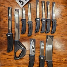 Sportsman Dream Knife Complete Set of 11, Steak, Filet, Serrated, Saw, Hunting