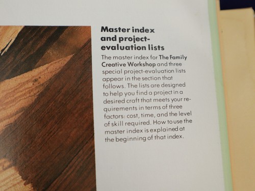 The Family Creative Workshop Index Hardback Book Vintage - Picture 15 of 16