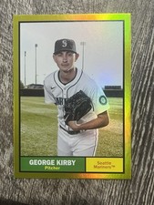 Topps 2024 Archives Yellow Foilboard #70 George Kirby Seattle Mariners