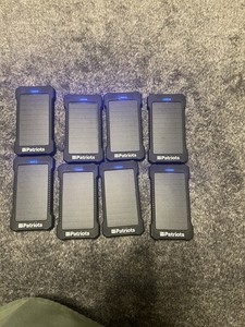 Solar Power Banks 4Patriots 8000mAh USB 5V Dual USB Output. Lot of 8