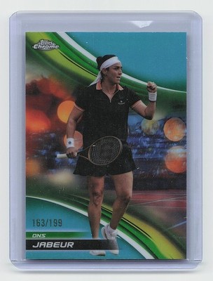 2025 Topps Chrome #50 Ons Jabeur Aqua Refractor #/199