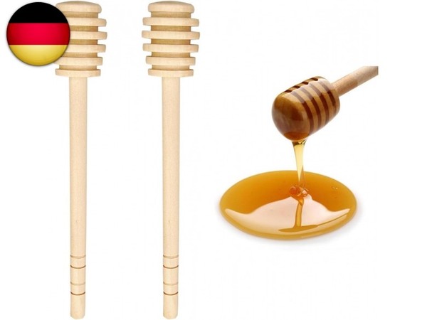 HoniglöFfel Holz Set Honig Dipper Honig LöFfel Mini FüR HoniggläSer(6 Inch) (12-image