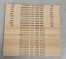 Gesswein USA Stones EDM 6602  22pcs 600 Grit Moldmaker Diemaker Square
