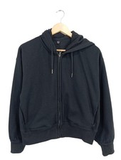UNIQLO Sweat à capuche Dames Sweat T EU 36 noir style décontracté