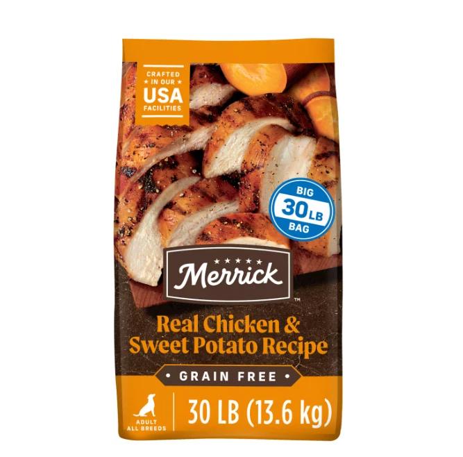 Merrick Grain Free Adult Dry Dog Food - Natural, Chicken Sweet Potato New