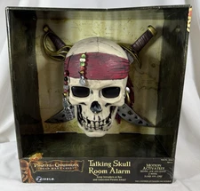 Disney Pirates of the Caribbean Talking Skull and Room Alarm 2006 - NEW NIB