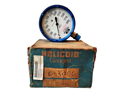 #ad Helicoid J4J2J1A0R0000 1 2quot; NPT 0 3000 PSI Pressure Gauge $117.64