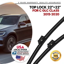 22"+22"OEM Quality Windshield Wiper Blades for 2016-2021 Mercedes-Benz GLC300