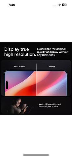 For iPhone 16 Pro Max / 16 Pro | 2 Pack Spigen GLAStR EZFit Screen Protector - Photo 5 sur 8