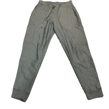 Mandala Womens Size Small Gray High Waisted Pocketed Jogger Scrub Pants EUC