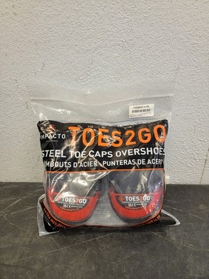 Impacto T2GUM Toes2Go Protective Safety Boot and Shoe Covers, Medium, Red