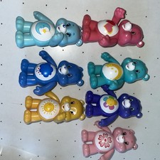  7 Vintage Care Bears Just Play TCFC 3  Action Figures w/ Posable Movable Arms