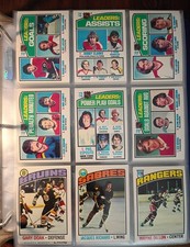 1976/77 Topps Hockey Complete Set 1-264 & Complete Glossy Set 1-22. Trottier RC