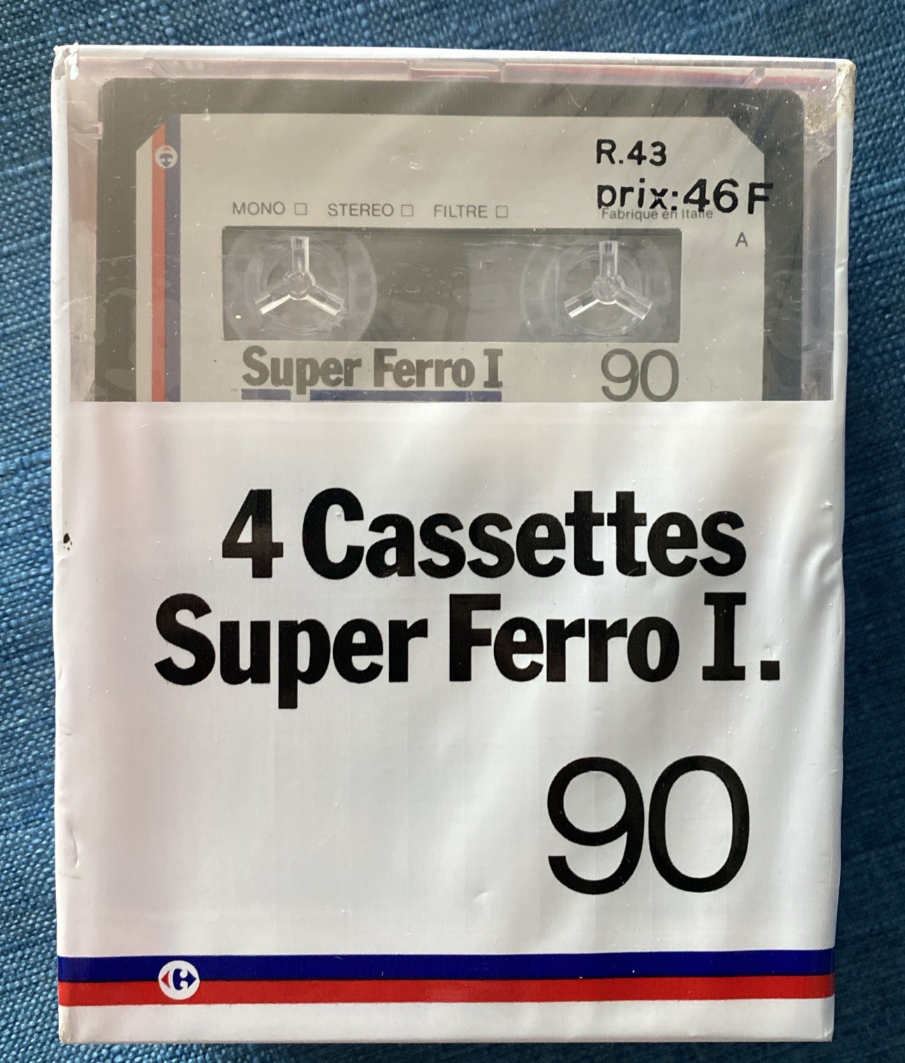 Cassette Super-Ferro I 90 rare lot de collection vintage des années 1980