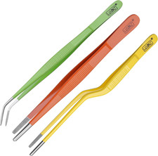 Garden Tweezers Set of 3,15Cm Size Stainless Steel for Succulents  Cactus Plant