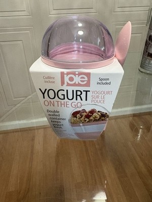 Joie Yogurt Parfait - Cereal - Oatmeal On The Go Reuseable and Portable Cup Red