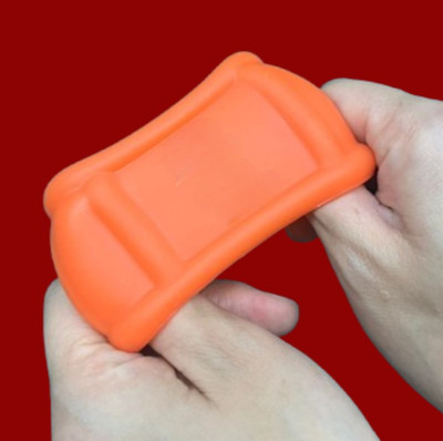 Männlicher Hodensack Hoden Squeeze Ring Cage Soft Stretcher Enhancer Delay Ball