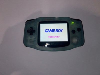 Gameboy Advance mit Backlit IPS V2 Screen Mod Custom Teal Translucent Shell